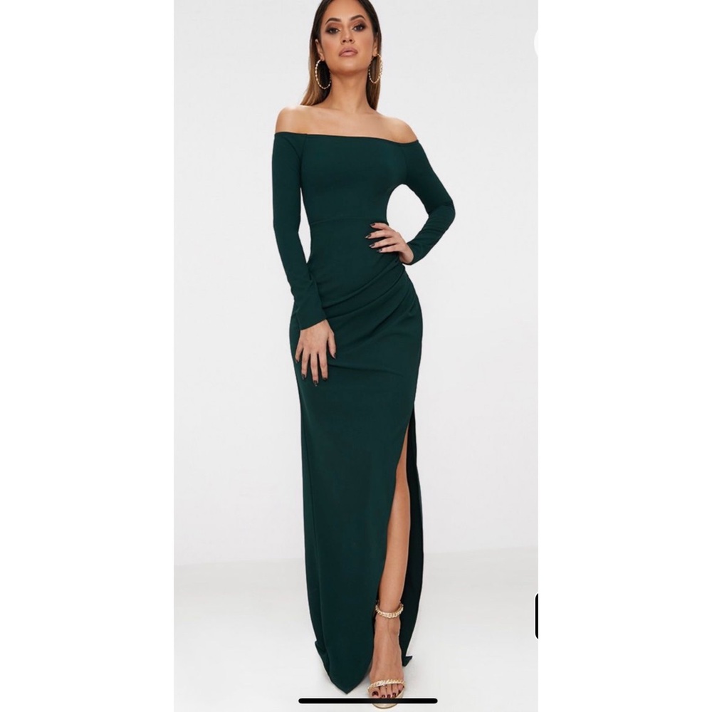 Emerald green maxi dress NEW